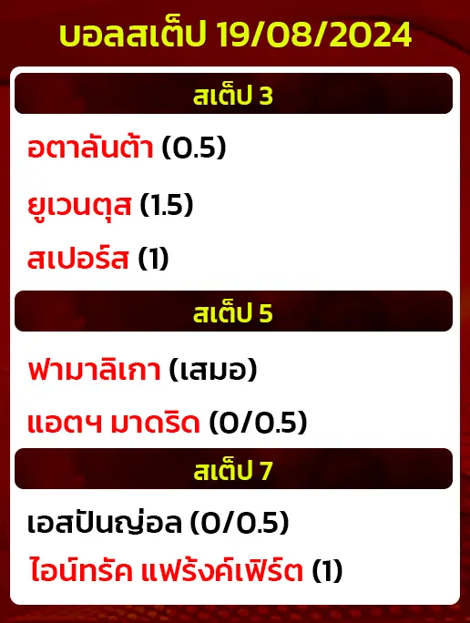 บอลสเต็ป19/08/2024