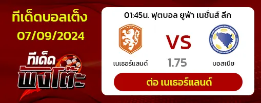 เนเธอร์แลนด์ vs บอสเนีย