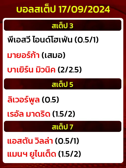 บอลสเต็ป17/09/2024